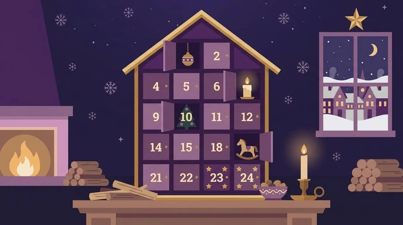 Adventskalender mit kleinen Geschenken
