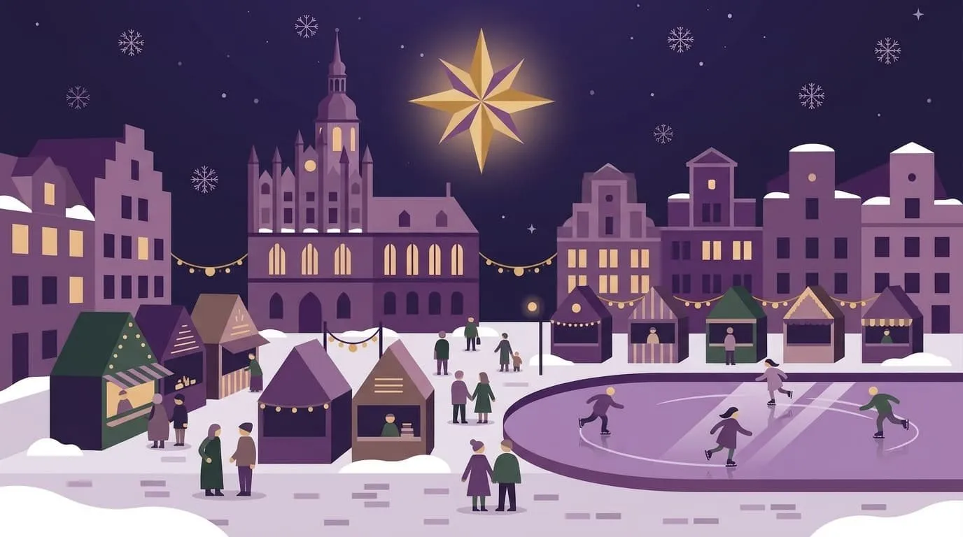 Weihnachtlich geschmücktes Zuhause