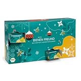 BIO Saatgut Adventskalender 2024 'Bienen-Freund' - 24 Schachteln mit Blumen & Kräuter Samen, samenfest, personalisierbarer Garten-Kalender