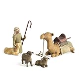 Willow Tree Shepherd & Stable Animals Figurine