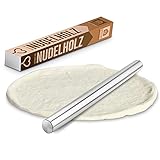 Enorid | Nudelholz Edelstahl – Teigroller – Rostfreie Teigrolle 30cm – Für Pizza, Kuchen, Nudelteig & Fondant