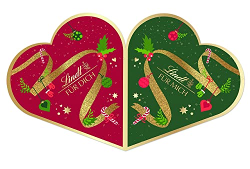 Lindt Schokolade Pärchen-Adventskalender 2022 | 2 x 252 g | Schokolade für die Weihnachtszeit