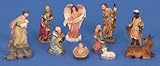 Modellhaus Krippenfiguren 11-teiliges Set Krippe Figuren Weihnachten Größe bis 5cm
