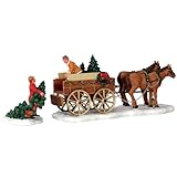 Lemax - Christmas Tree Wagon - Pferde Wagon - Zubehör - Weihnachtswelt