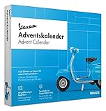 FRANZIS 67109 - Vespa Adventskalender 2020 – Modellbausatz im Maßstab 1:43, inkl. Soundmodul und 52-seitigem Begleitbuch