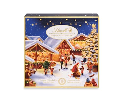 Lindt Schokolade Weihnachtsmarkt Mini-Tisch-Adventskalender 2022