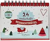 24 zauberhafte Weihnachtsrätsel (Adventskalender für Erwachsene: Aufstell-Buch mit Rätseln, Band 1)