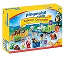 PLAYMOBIL Adventskalender 9391 Waldweihnacht der Tiere mit weihnachtlichen Figuren, Tieren und Zubehör hinter jedem Türchen, 28-teilig, Ab 1,5 Jahren