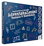 FRANZIS 67117 - Adventskalender Technik & Elektronik, 24 spannende Experimente für die Adventszeit, inkl. 52-seitigem Handbuch, für Kinder ab 8 Jahren