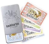 Chroma Products Backrezepte auf 30 Karten: Backen Geschenk mit Abbildungen und Erklärungen in Metalldose, Kartenspiel statt Backen Buch, für Anfänger und Fortgeschrittene