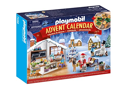 PLAYMOBIL Adventskalender 2022 71088 Weihnachtsbacken, mit Plätzchenformen