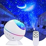 Tobeape LED Sternenhimmel Projektor Lampe, Ozeanwellen Projektor Nachtlicht, Nachthimmel Licht, Romantische Atmosphäre Lampe 360°Drehen Perfekt für Baby Kinder Party, Familientreffen, Auto