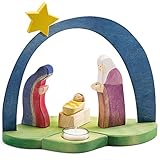Ostheimer 5530280 Leuchter Krippe Leuchtbogen mit Maria & Josef & Jesus