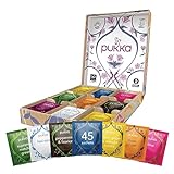 Pukka | Bio Tee Geschenkset | Selection Box 'Lieblingstee' | Kräutertee Geschenk | 9 Tee Varianten | 45 Teebeutel | Manuka Honig | Grüner Tee | Ingwer