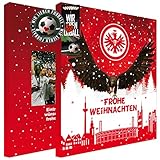 Eintracht Frankfurt Premium Adventskalender gefüllt inkl. Poster SGE + gratis Lesezeichen & Aufkleber Wir lieben Fussball