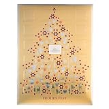 Lauensteiner Adventskalender 2023 | Weihnachtsbaum Gold | 300g, 24 Pralinen ohne Alkohol