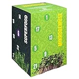 Corasol Microgreens Adventskalender XXL, 24 Mikrogemüse-Saatgut Anzucht-Sets, 100% Bio, 24-teilig (1 Set)