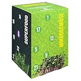 Corasol Microgreens Adventskalender XXL, 24 Mikrogemüse-Saatgut Anzucht-Sets, 100% Bio, 24-teilig (1 Set)