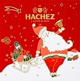 Hachez Adventskalender Weihnachtsmann, 1er Pack (1 x 160)