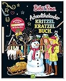 Bibi & Tina Adventskalender Kritzel-Kratzel Buch: Kratzmotive mit tollen Farbeffekten für Kinder ab 5 Jahren. Mit Bambus-Stick