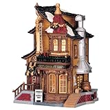 Lemax Lucys Chocolate Shop - Beleuchtetes Schokoladengeschäft - 13,50cmx18cmx10,40cm - Batteriebetrieben - Christmas Village - Weihnachtsdorf
