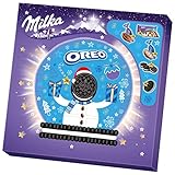 Milka und OREO Adventskalender 1 x 286g, Kalender mit verschiedenen Milka und OREO Süßigkeiten