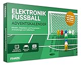 FRANZIS 67333 - Elektronik Fussball Adventskalender, 24 Schaltungen zum Selberbauen, inkl. allen Bauteilen und 30-seitigem Begleitbuch, ohne Löten