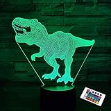 Dinosaurier-Geschenke, T Rex 3D-Nachtlicht 16 Farben