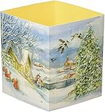 Winterzauber überall. Ein Windlicht-Adventskalender mit 24 Türchen (Adventskalender für Erwachsene: Windlicht mit 24 Türchen, Band 10)