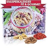 C&T Veganer Snack Adventskalender 2021 „Fit & Gourmet“ | 100% vegan | 24 leckere Knabbereien für den Advent | Weihnachts-Kalender enthält Chiasamen, Mandeln, Cashews, Gojibeeren & Cranberries