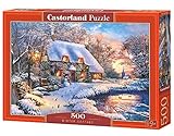 Castorland CSB53278 B-53278-Winter Cottage Puzzle 500 Teile, Bunt