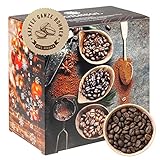 Corasol Premium Flavoured Coffee Kaffee-Adventskalender mit 24 aromatisierten Kaffee-Kreationen, ganze Bohnen für Genießer (240 g)