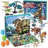 ONLYFUN Adventskalender 2023 Kinder - Adventskalender Kinder - Dinosaurier Spielzeugen - Weihnachtsgeschenke für Kinder - Ideales Jungen Spielzeug für Kinder von 3 4 5 6 7 Jahren