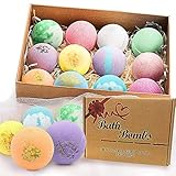 Badebomben Geschenkset Bio natürliche ätherische Öle, entspannen und befeuchten trockene Haut, 2,8 Unzen * 12 PCS BOENFU Luxus-Spa-Bomben für Freundinnen, Mütter, Väter, Kinder, Ehefrauen