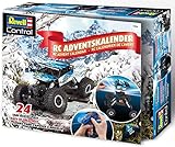 Revell 1026 Adventskalender RC Crawler, mit Fernsteuerung und Batterien in 24 Tagen zum selbstgebauten, ferngesteuerten Auto, Blau